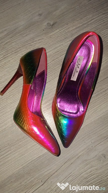 Pantofi Malien Multicolori, dama, stiletto