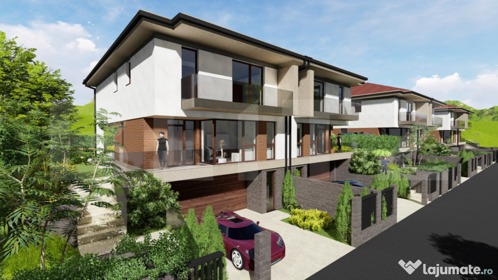 Casă 180mp standarde nzeb garaj dublu, în ansamblu premium