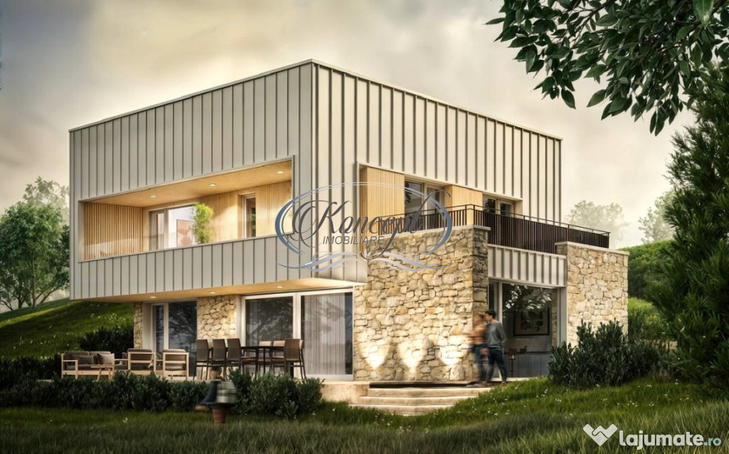 Casa moderna cu panorama spectaculoasa in Popesti Deal
