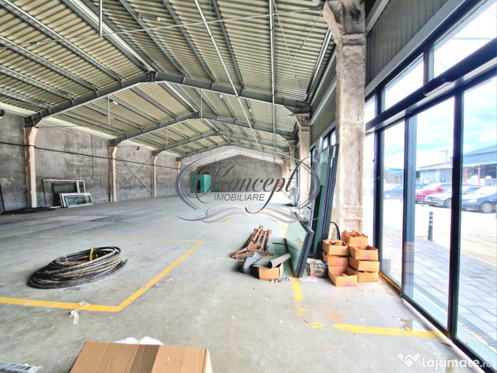 Spatiu comercial tip hangar cu expunere si acces auto situat
