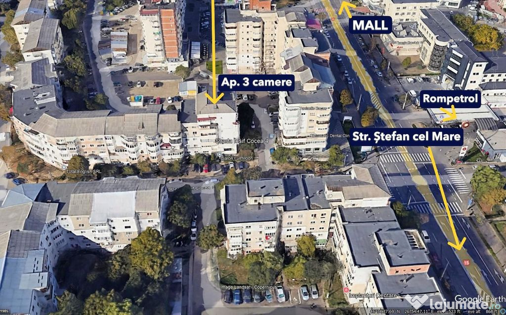 Apartament cu 3 camere de vânzare în zona Stefan cel Mare