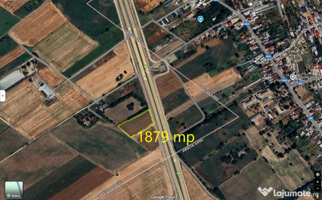 Exclusivitate proprietar! teren intravilan 1879 mp Ciorogârla Darvari
