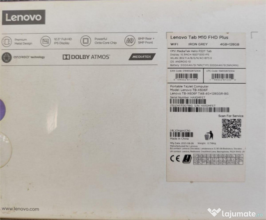 Lenovo Tab M10 FHD Plus