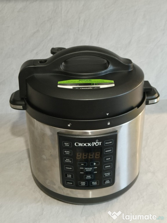 Multicooker cu gatire sub presiune Crock-Pot Express CSC051X – 5.6L, 1
