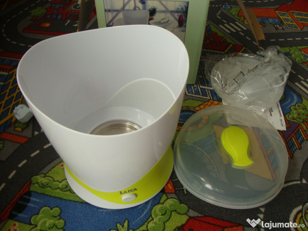 Sterilizator nou de biberoane cu aburi Laica BC1005+incalzitor biberoa