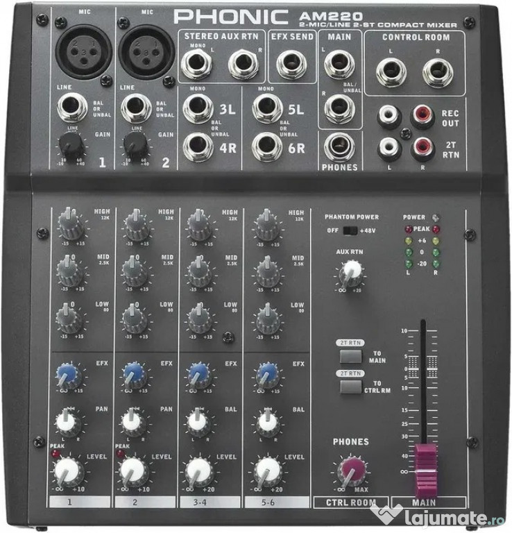 Mixer analog Phonic AM220