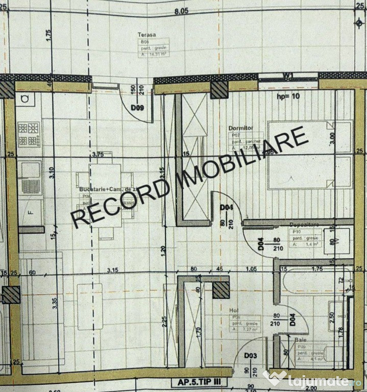 Apartamente cu 2 camere semifinisate in Apahida