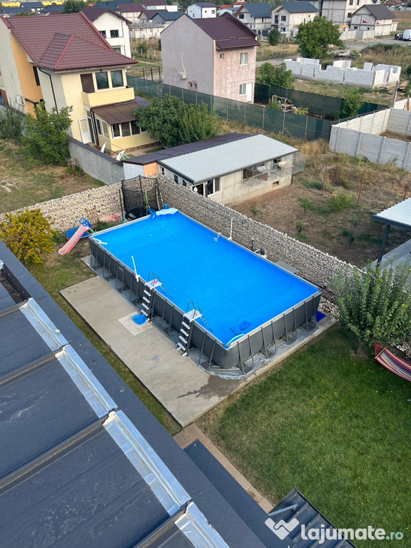 Piscină intex +pompă căldură 16kw