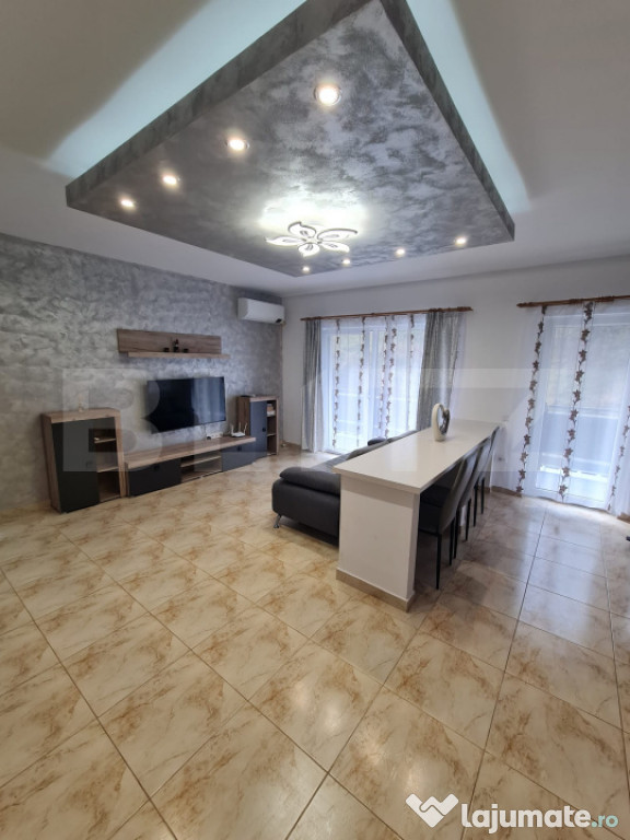 Apartament mobilat si utilat, terasa, lift, incalzire in par