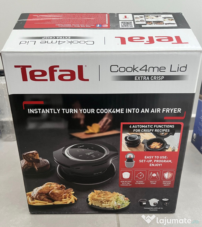 Air Fryer Cook4Me+ Extra Crisp Lid