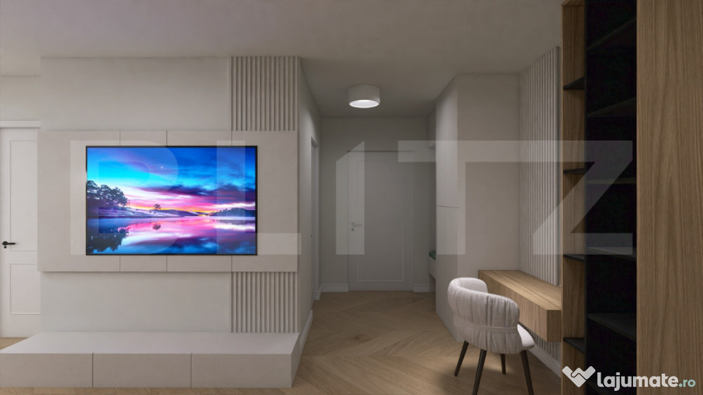 Apartament cu o camere, in suprafat utila de 45,88 mp, zona