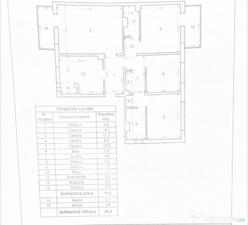 Vânzare apartament 4 camere, decomandat, etaj 1, Rahova –