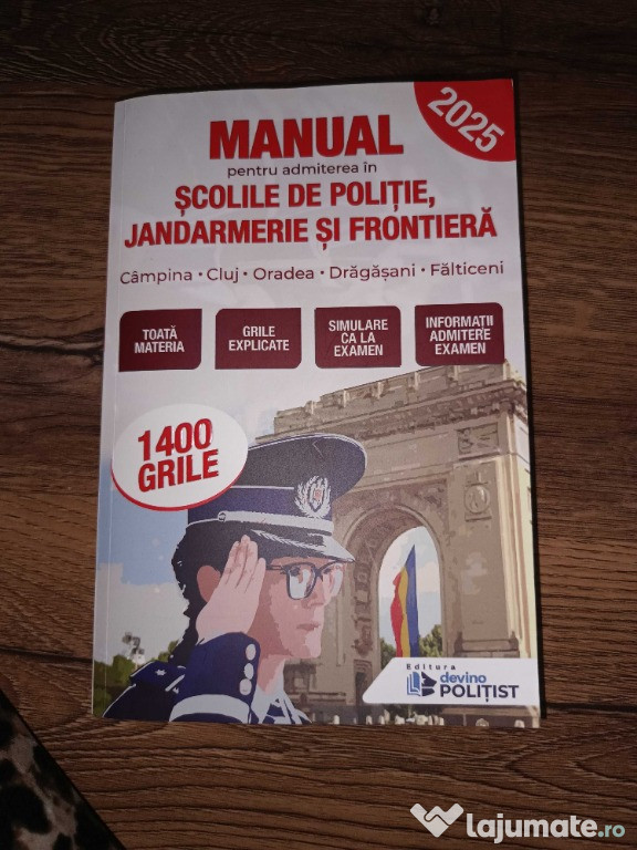 Manual devino Politist Admitere M.A.I 2025