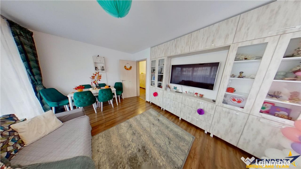 Tur 3D!Apartament 3 camere,mobilat, echipat,parcare privata,