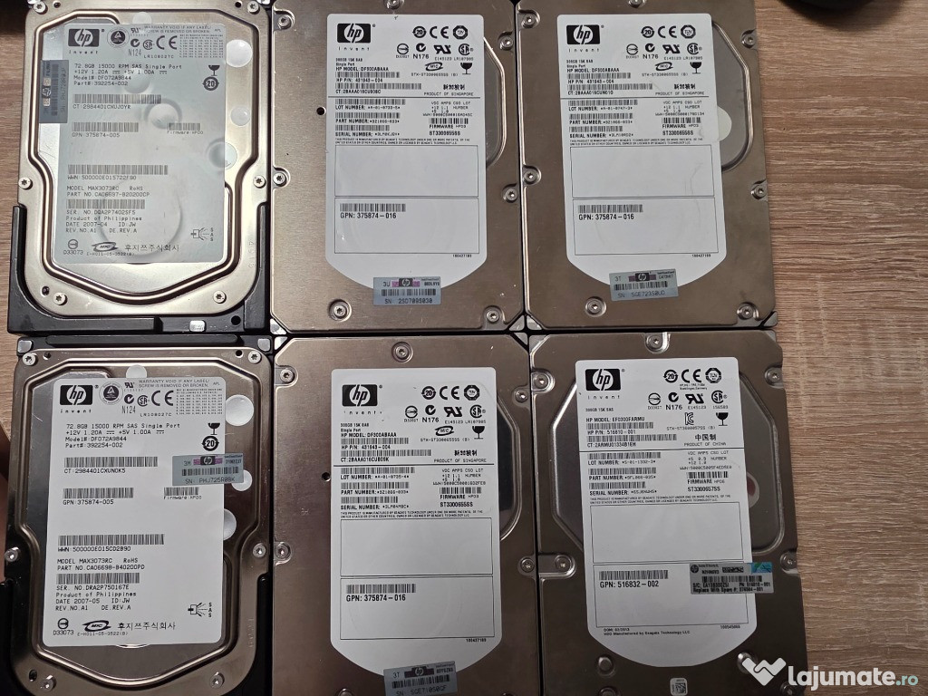 Lot HDD uri HP SAS