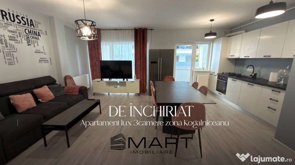 Apartament modern 3 camere decomandate Kogalniceanu