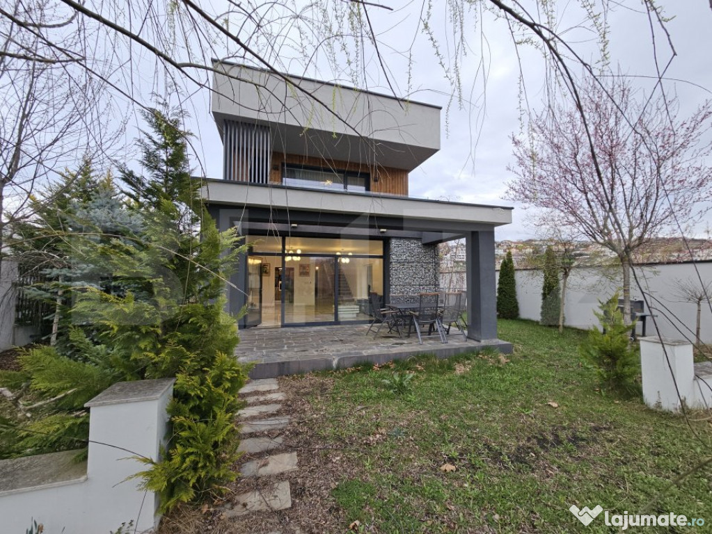 Casa individuala premium cu 6 camere, 208 mp utili, 1000 mp