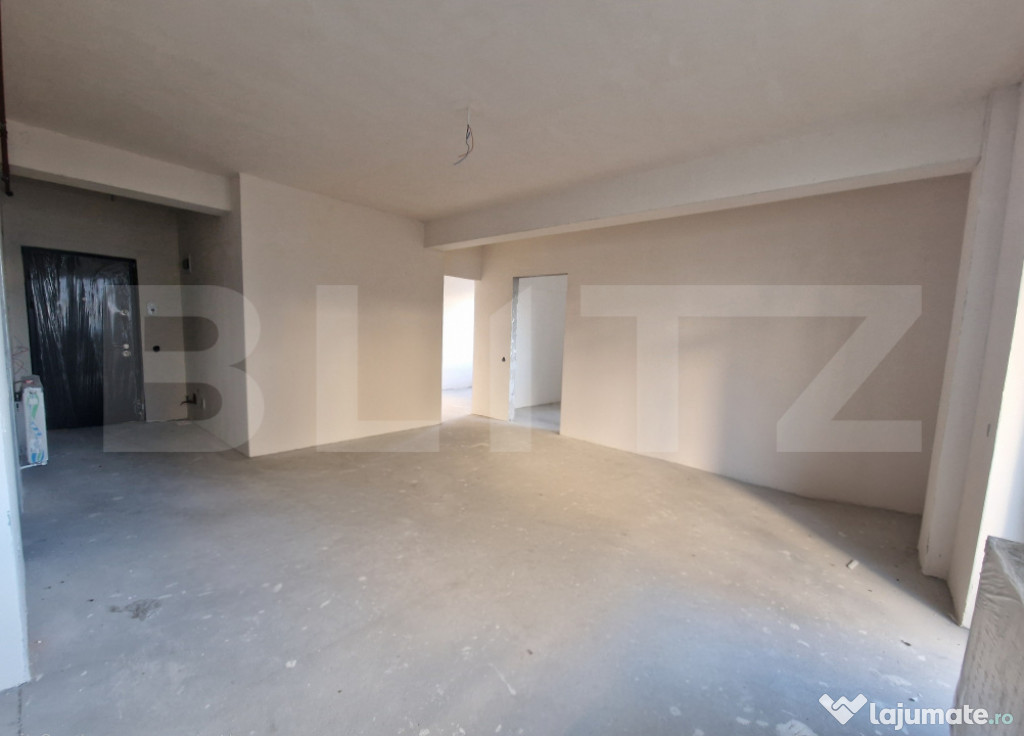 Apartament cu 3 camere, semifinisat, 68mp, terasa, garaj, Ur