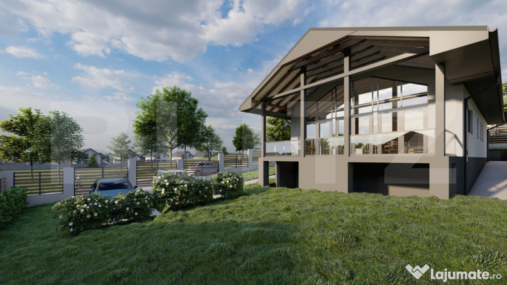 Casa Ultramoderna pe un singur nivel in Livezeni