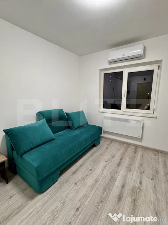 Garsonieră în zona Plopilor, 15 mp, renovată și utilată