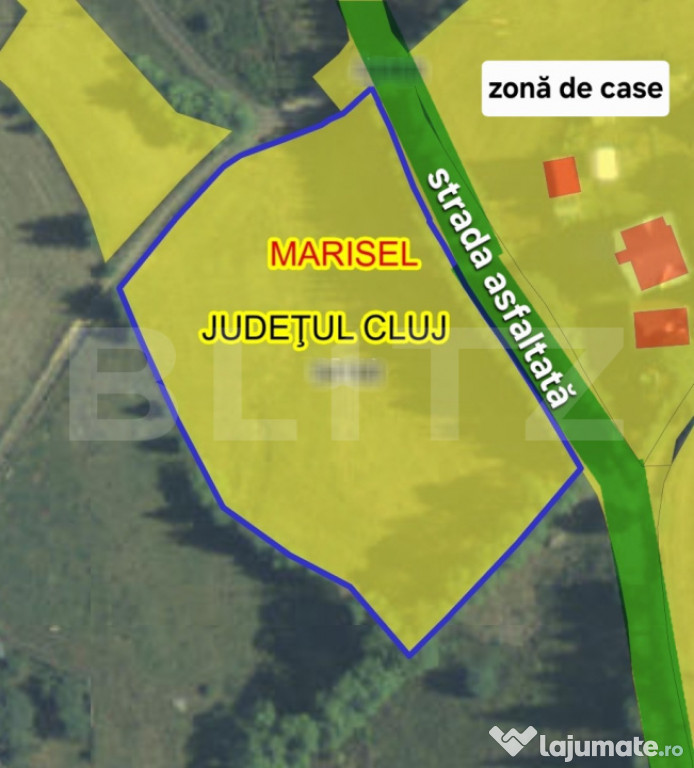 Teren intravilan parcelabil, front la strada, 6057mp, utilit