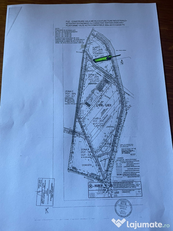 Teren intravilan constructii hale spații comerciale