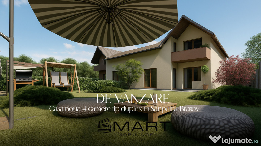 Casa noua 4 camere tip duplex în Sânpetru, Brașov