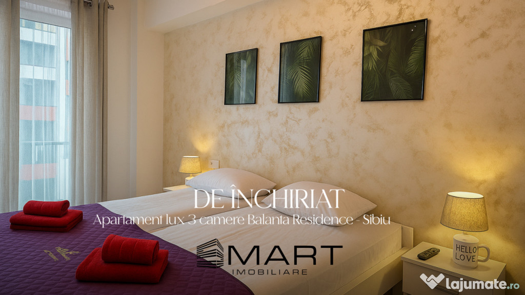 Apartament de lux cu 3 camere Balanta Residence