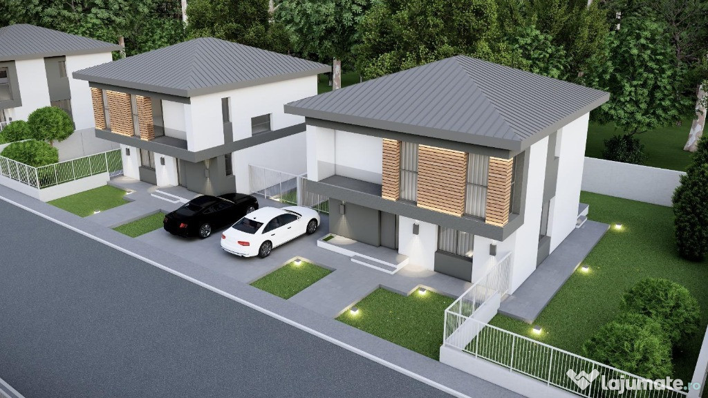 Casa individuala P+1E ~ 4 camere 2 bai ~ teren 330mp ~ 300m de scoala