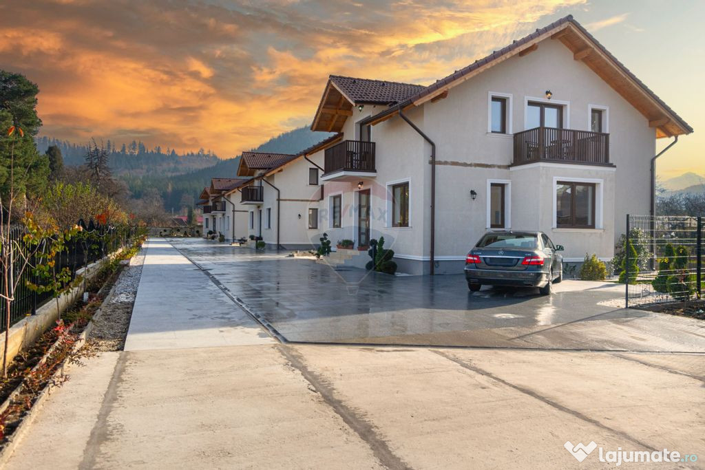 CASE NOI ÎN ARHITECTURĂ ALPINO-MODERNĂ CU ALEE PRIVATA...
