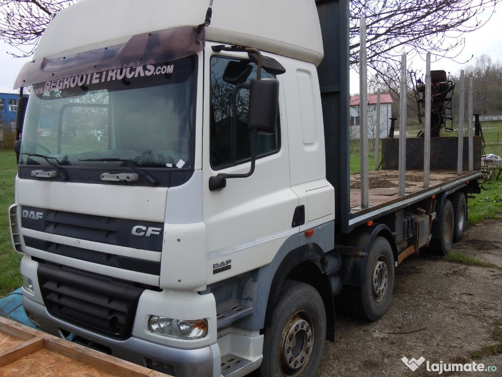 Vand DAF CF85.480, macara cu greifer, platforma 8m