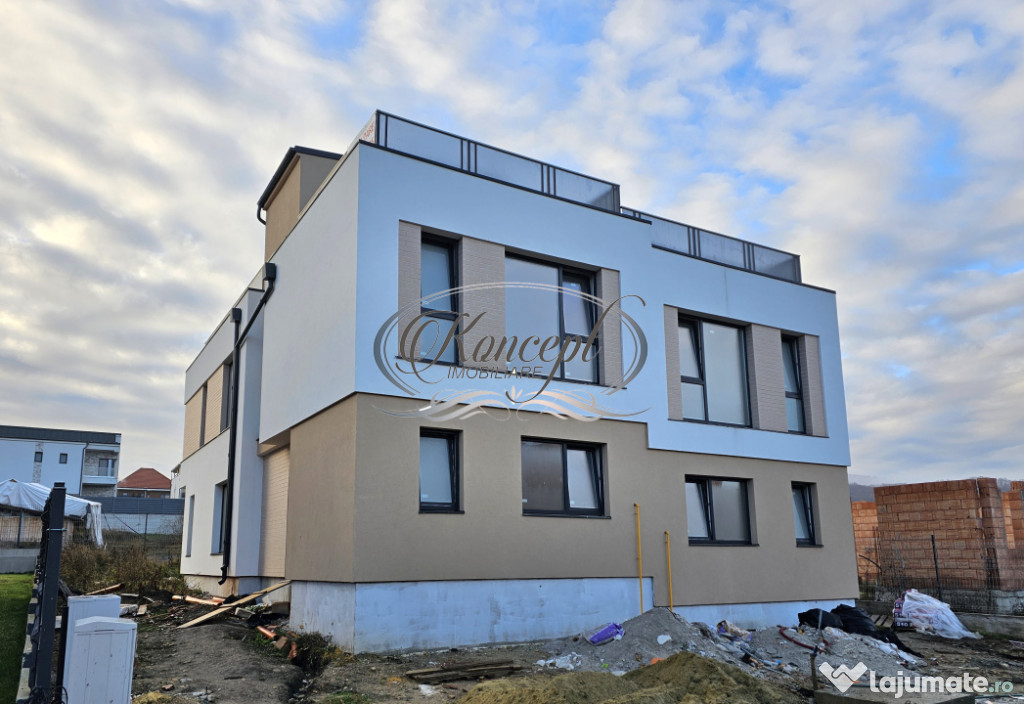 Duplex cu arhitectura moderna si curte privata in Floresti