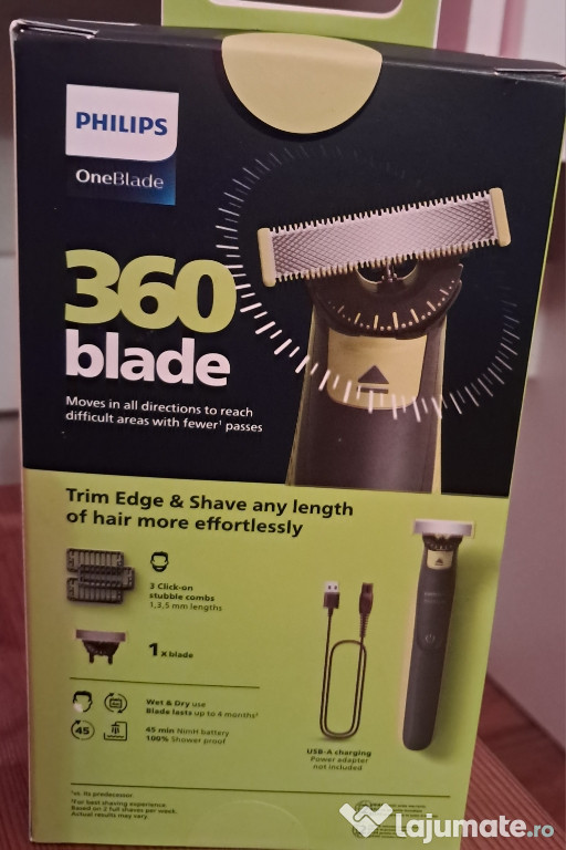 Aparat ras,tuns,corp Gillette One blade360 nou