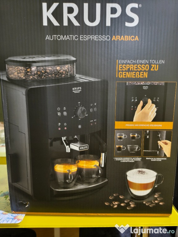 Espressor automatic Krups EA811010, tehnologie avansată. Nou.