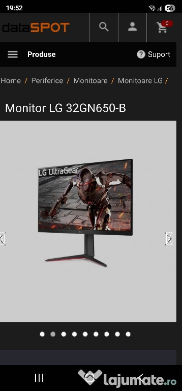 Monitor gaming LG negru