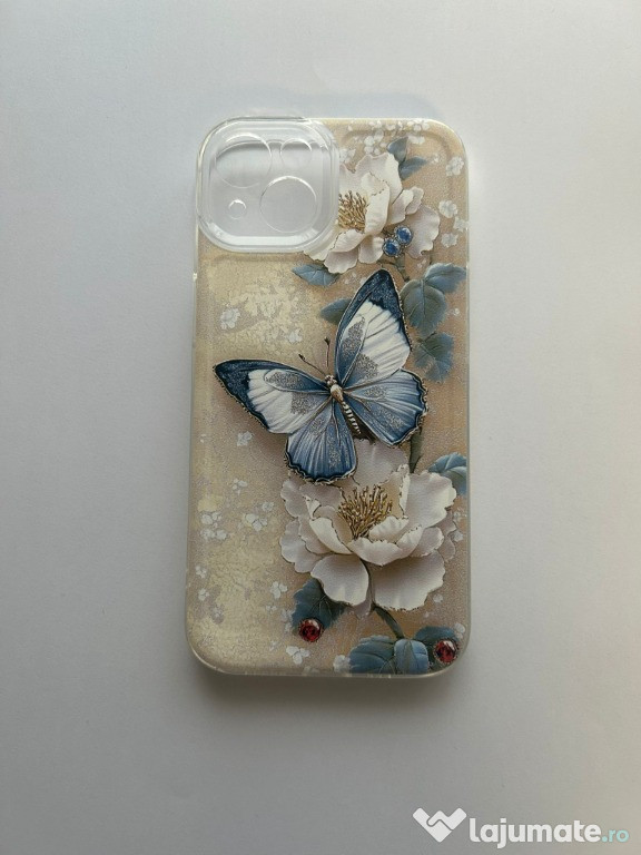 Carcasă iPhone Fluture 3D–Model Premium Nou • Protectie+Design Elegant