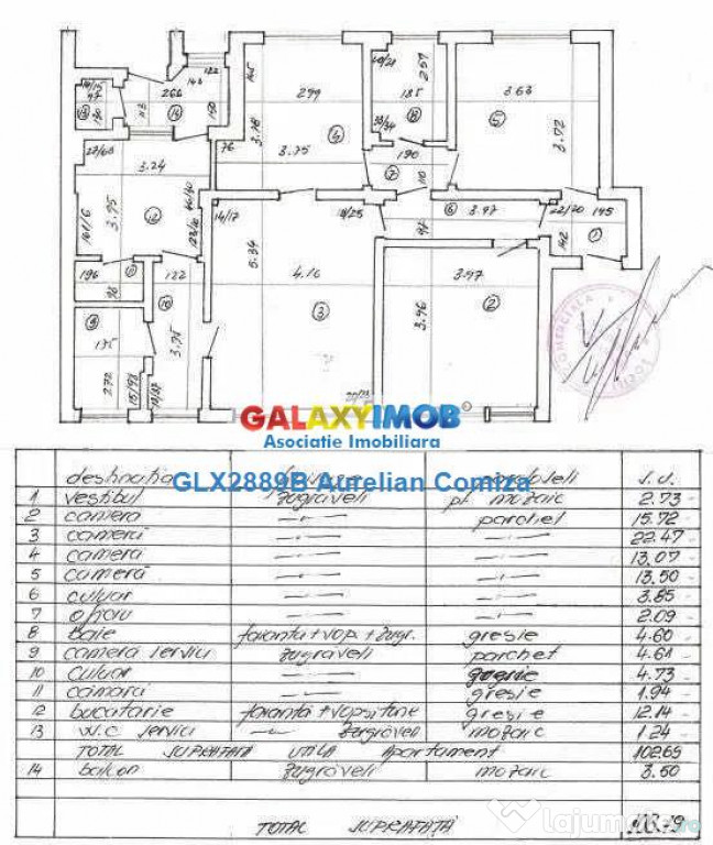 Apartament 4 camere Piata Romana