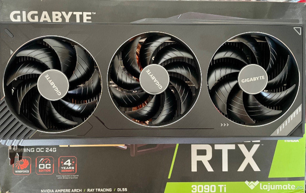 Vand placa video Gigabyte 3090 TI OC 24GB, iesita din garantie