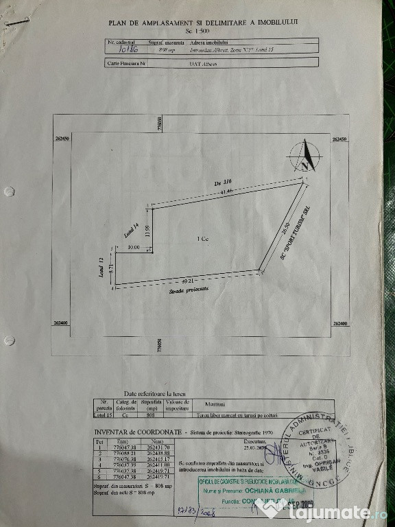 Vând teren intravilan în Com Albești