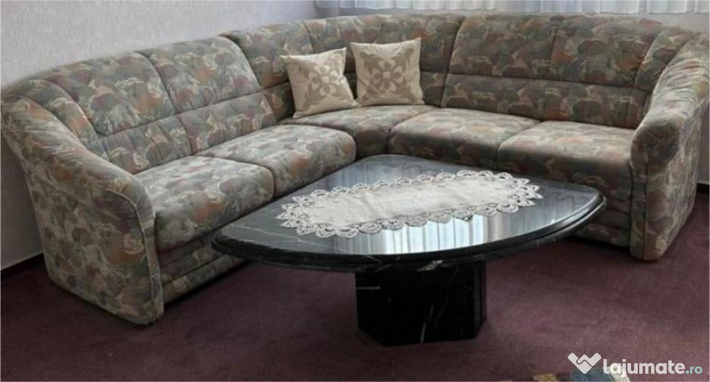 Masuta granit si canapea /coltar