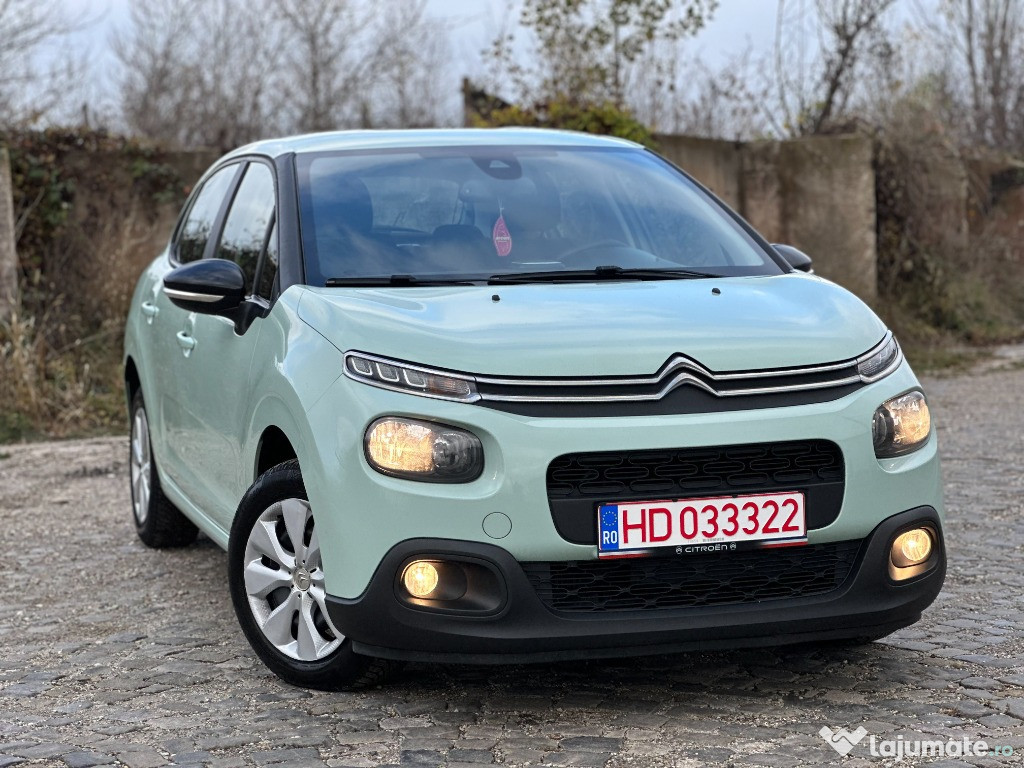 Citroen C3*navigatie*1.6 D*euro 6-fara AdBlue*clima*led*2018*factura