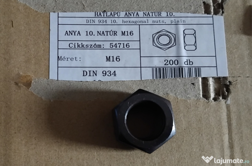 șuruburi/șaibe/piulițe/