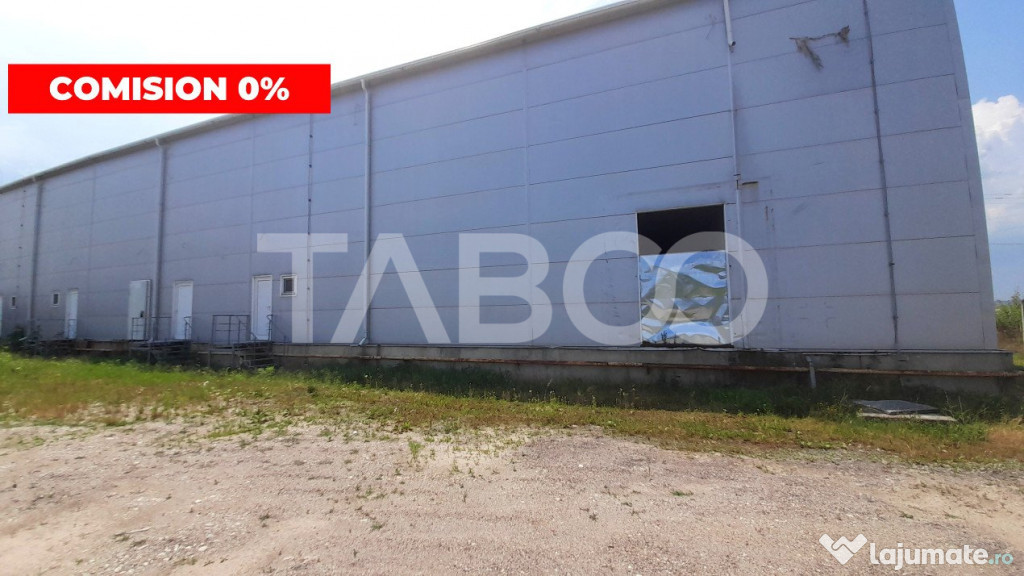 Hala de 1849 mp plus teren de inchiriat in zona Veterani Sib