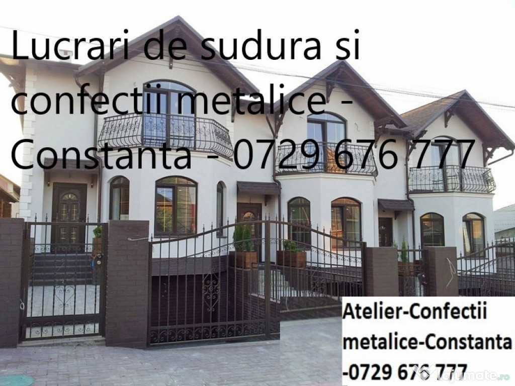 Confecții metalice și lucrări de sudură,numai sudura electrică