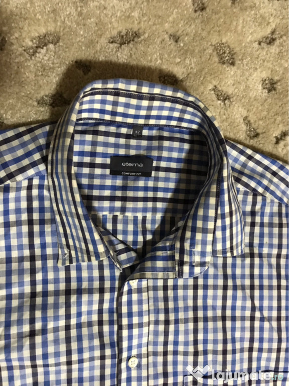 Cămașă Eterna modern carouri
