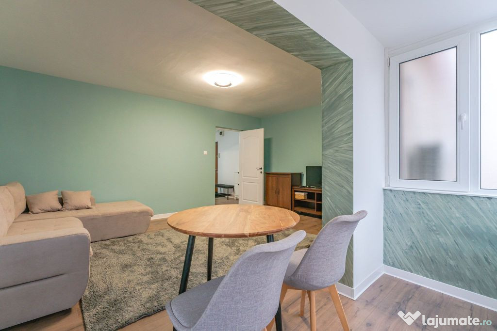 Chirie 2 camere Astra Brașov: 57 mp, AC și două balcoa...