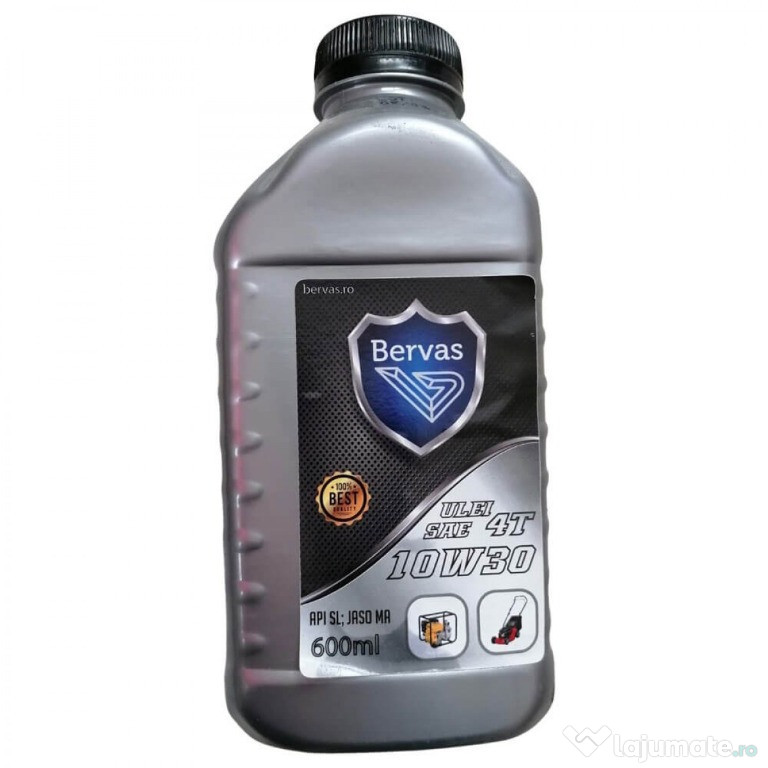 Ulei pentru motoare in 4 timpi SAE 10W-30, Bervas, 0.6L