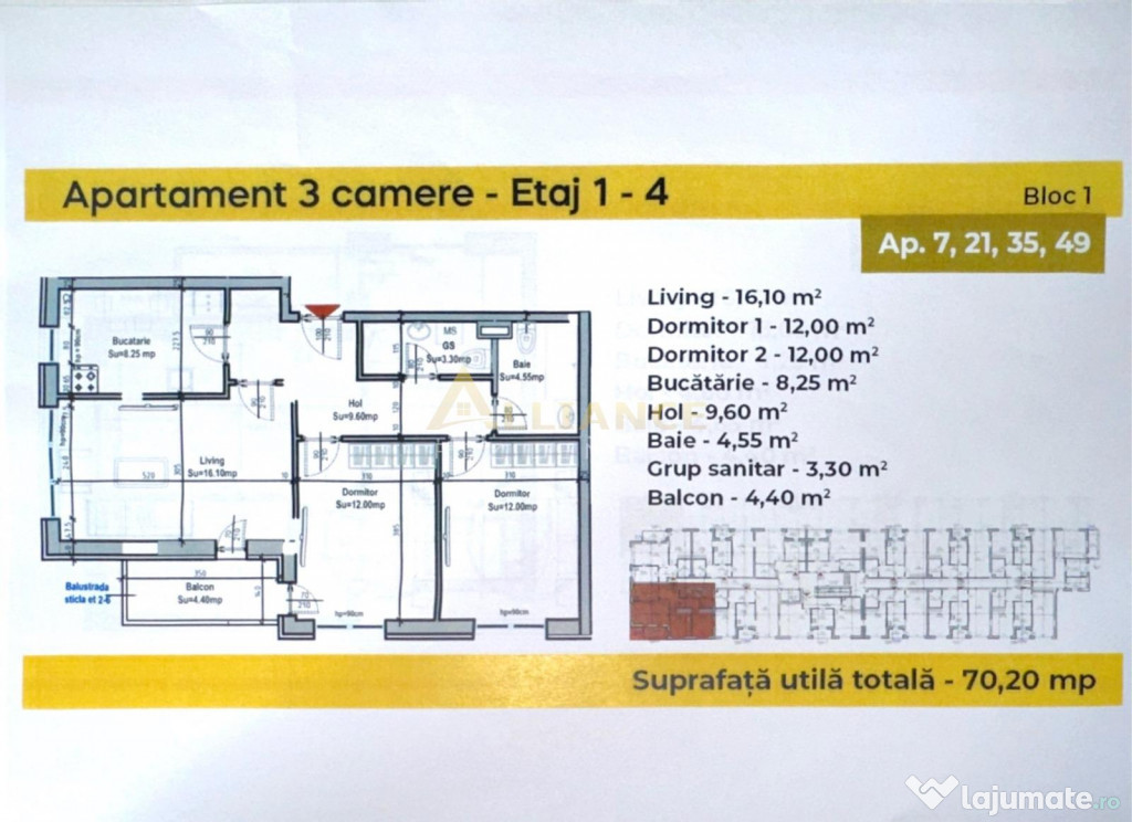 Apartament in rate pe 3 ani - Berceni - strada Postalionului