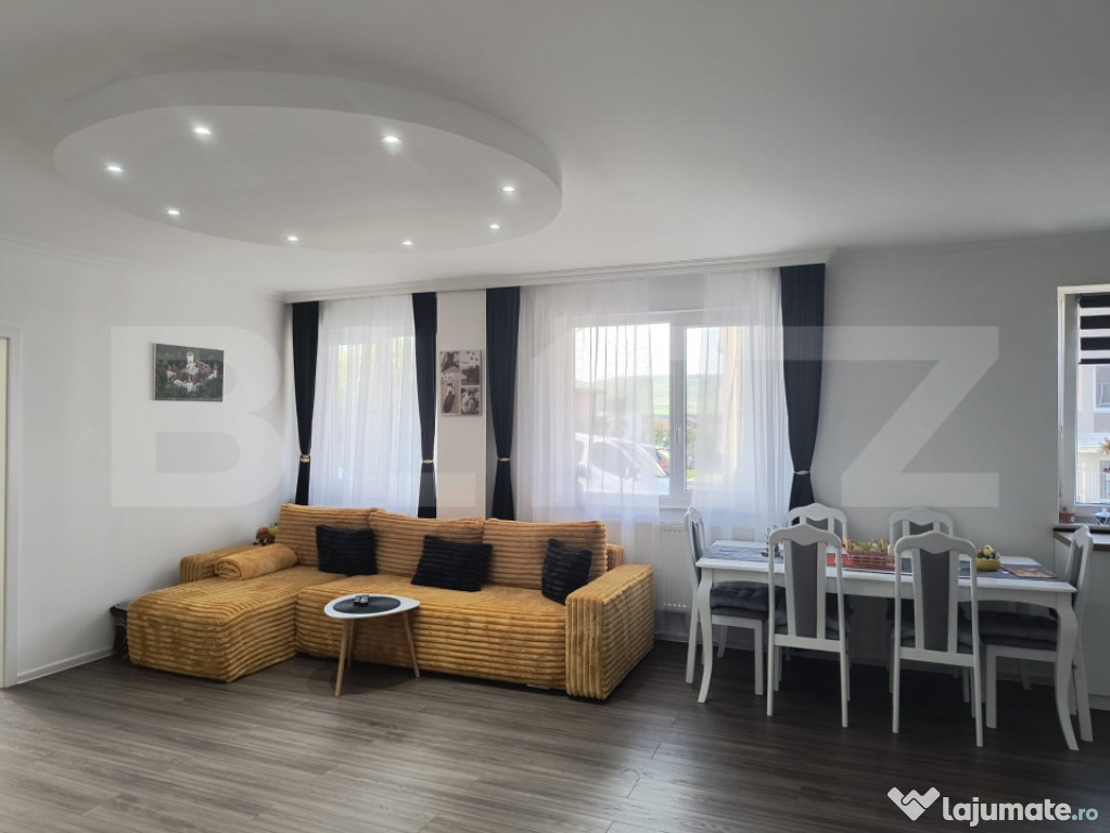 Apartament cu 3 camere, parter inalt, 71 mp, 2 bai, in zona
