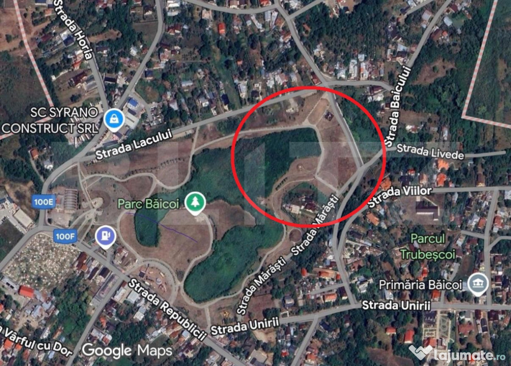 Teren intravilan, 3300 mp, parc Baicoi, zona Marasti
